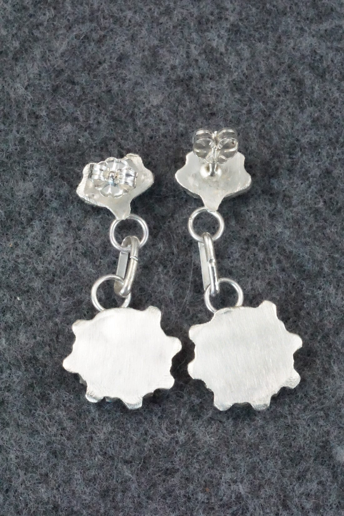 Turquoise & Sterling Silver Earrings - David Leekity