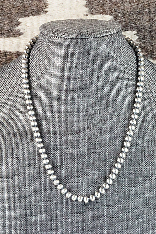 Sterling Silver Navajo Pearl Necklace - Jan Mariano