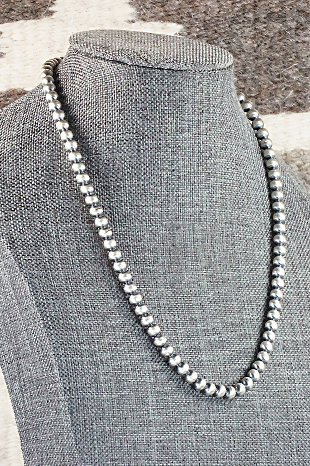 Sterling Silver Navajo Pearl Necklace - Jan Mariano