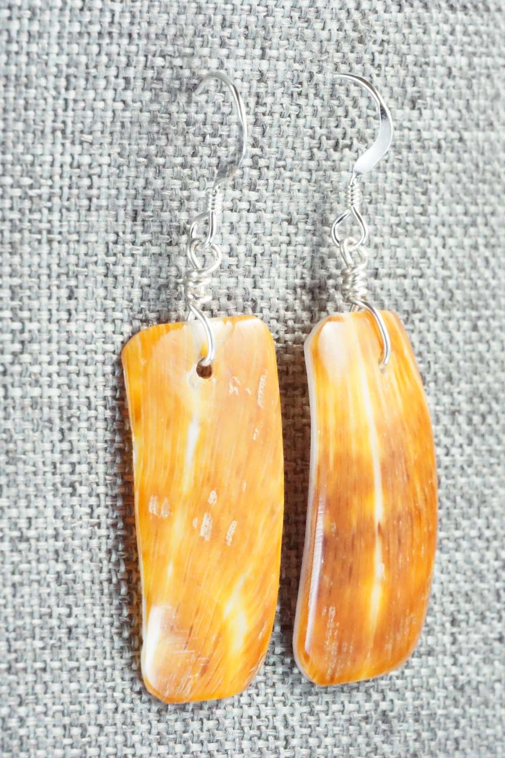 Spiny Oyster & Sterling Silver Earrings - Louise Joe