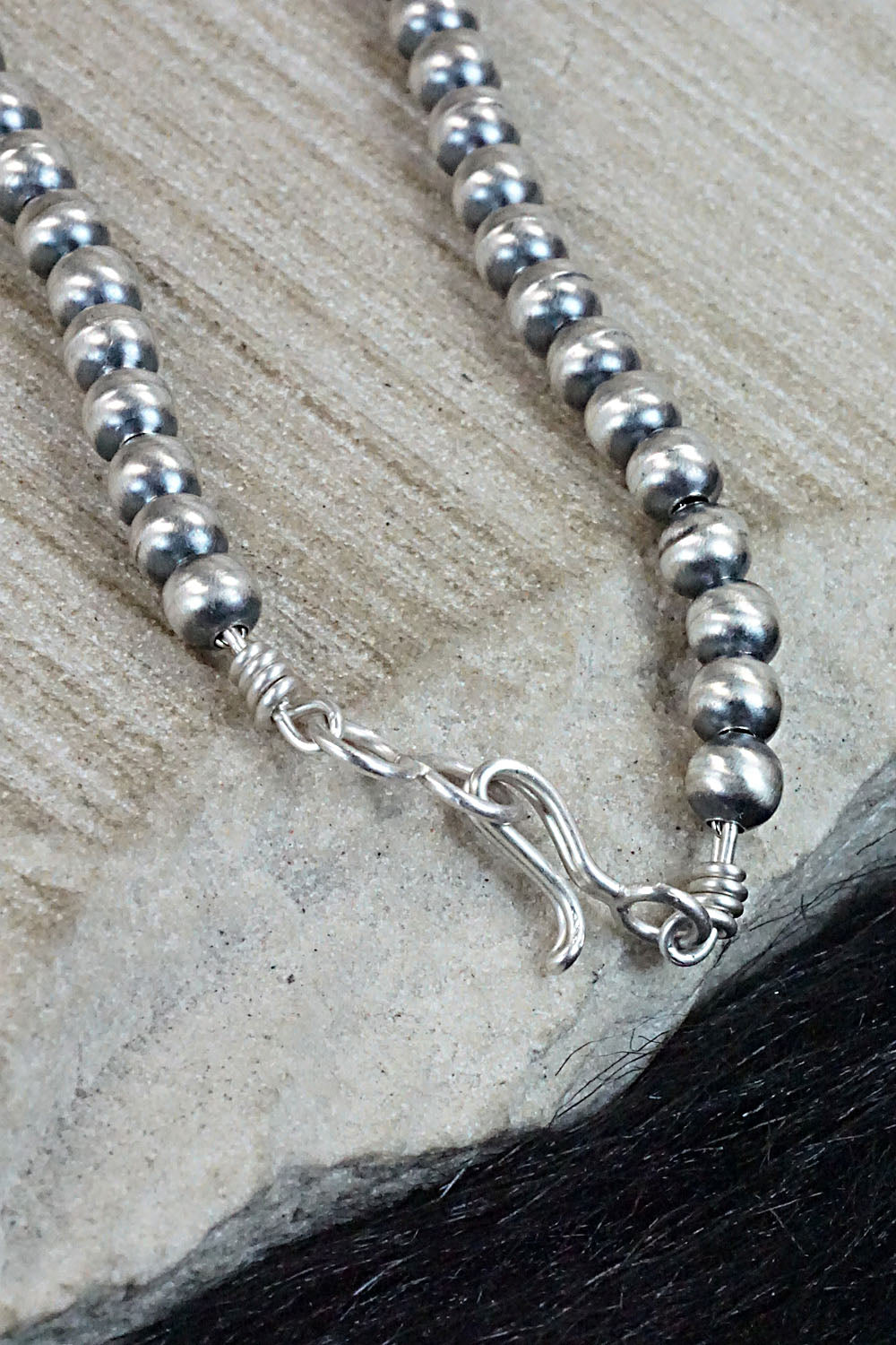 Sterling Silver Navajo Pearl Necklace - Jan Mariano