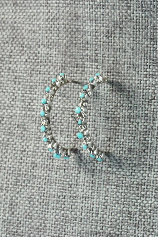 Turquoise & Sterling Silver Earrings - Sam Tsipa
