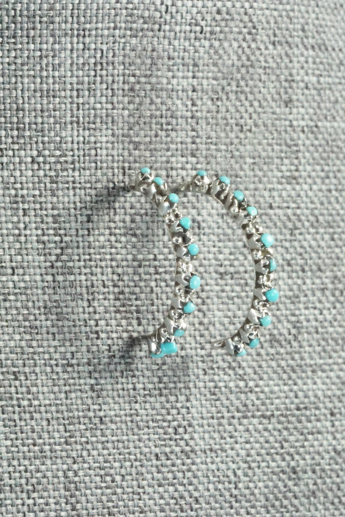 Turquoise & Sterling Silver Earrings - Sam Tsipa