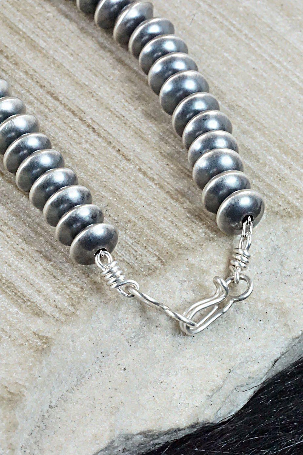 Sterling Silver Navajo Pearl Necklace - Jan Mariano