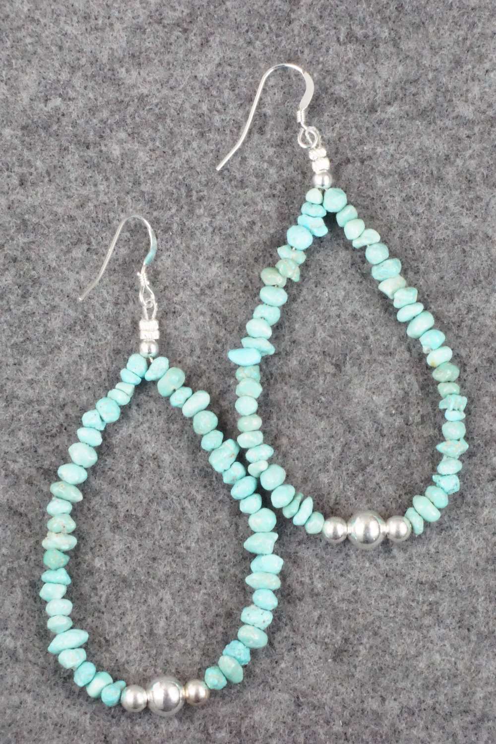 Turquoise & Sterling Silver Earrings - Doreen Jake