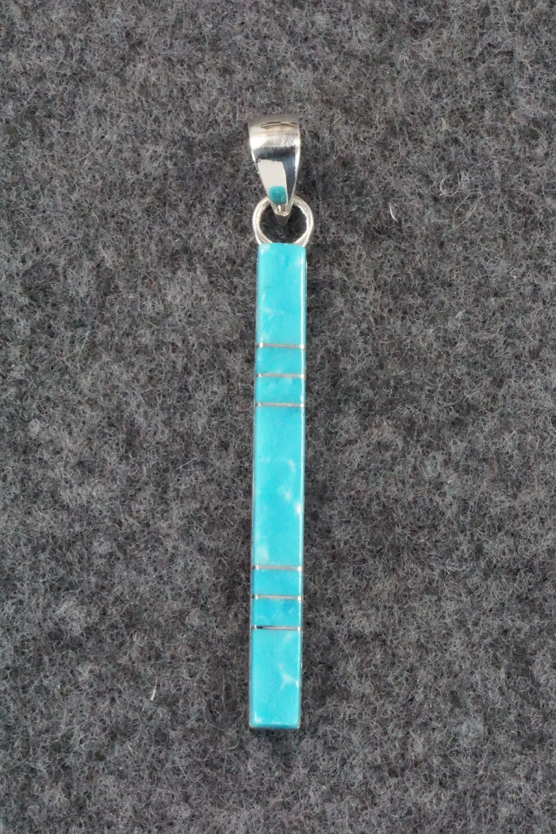 Turquoise & Sterling Silver Pendant - Madarrel Kallestewa