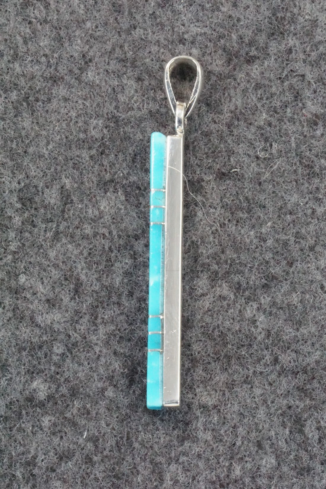 Turquoise & Sterling Silver Pendant - Madarrel Kallestewa
