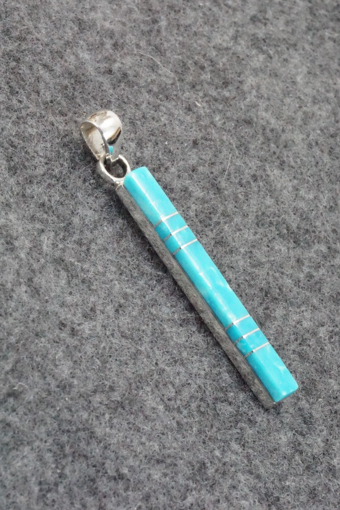 Turquoise & Sterling Silver Pendant - Madarrel Kallestewa