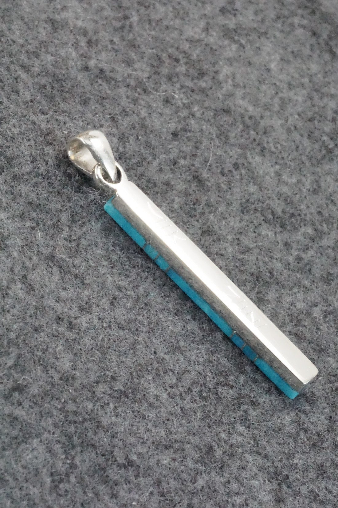 Turquoise & Sterling Silver Pendant - Madarrel Kallestewa