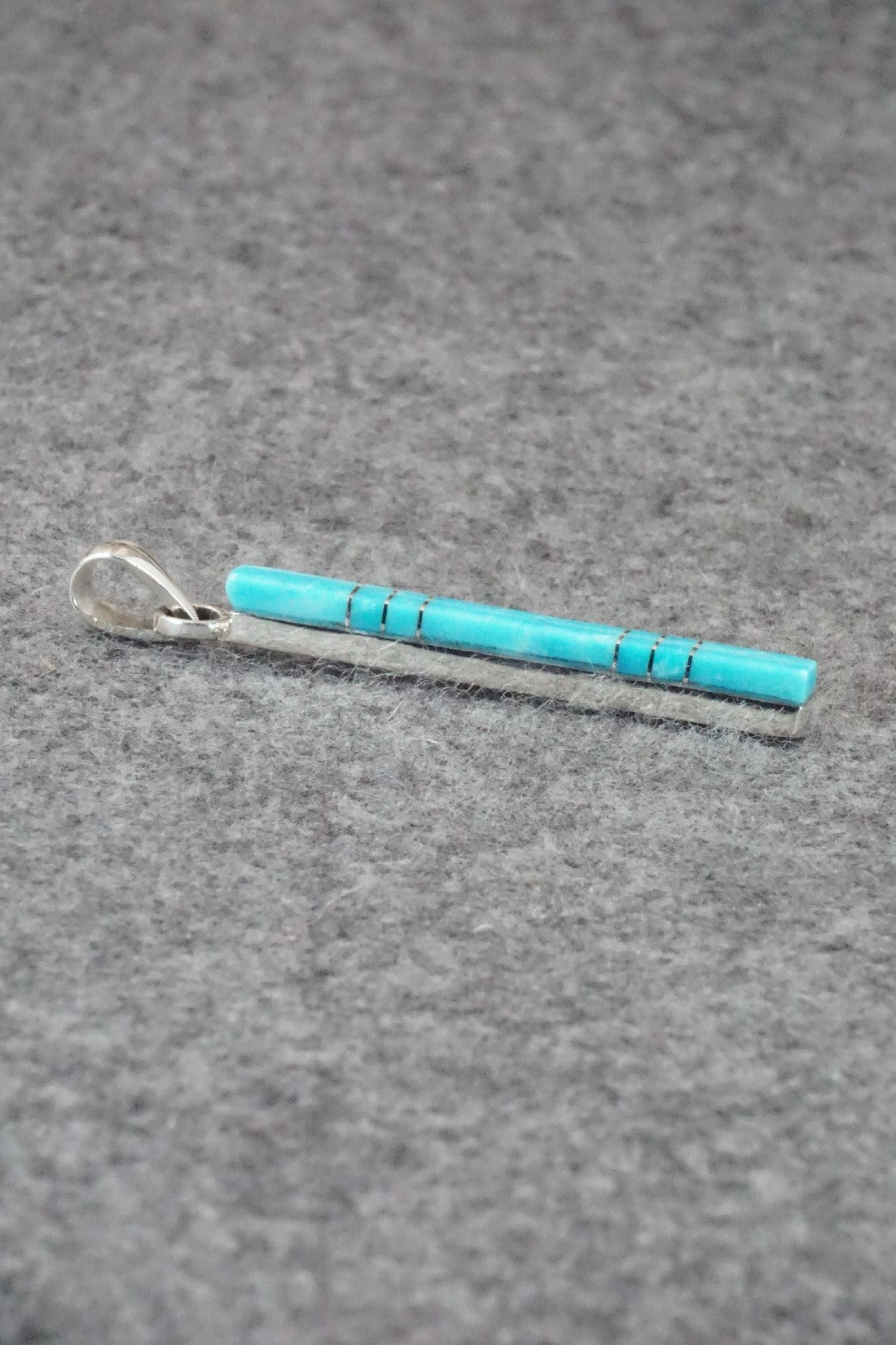 Turquoise & Sterling Silver Pendant - Madarrel Kallestewa