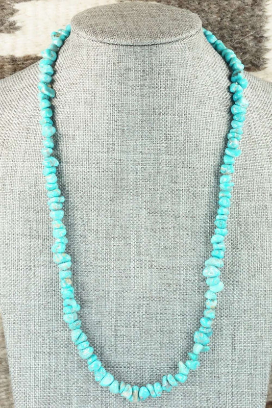 Turquoise & Sterling Silver Necklace - Louise Joe