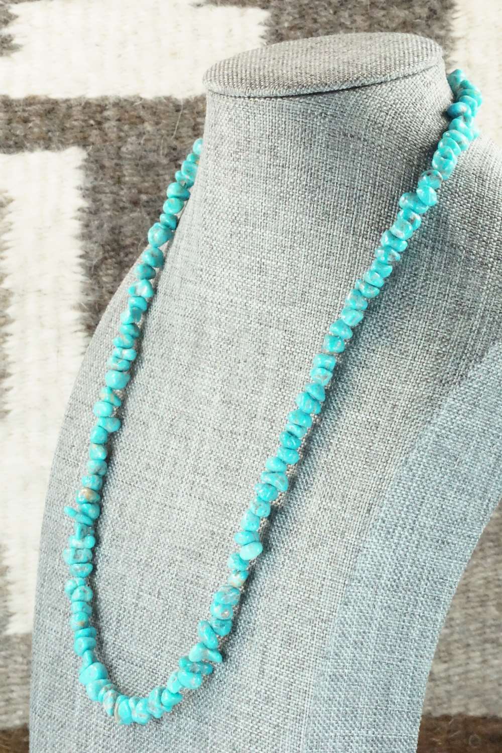 Turquoise & Sterling Silver Necklace - Louise Joe