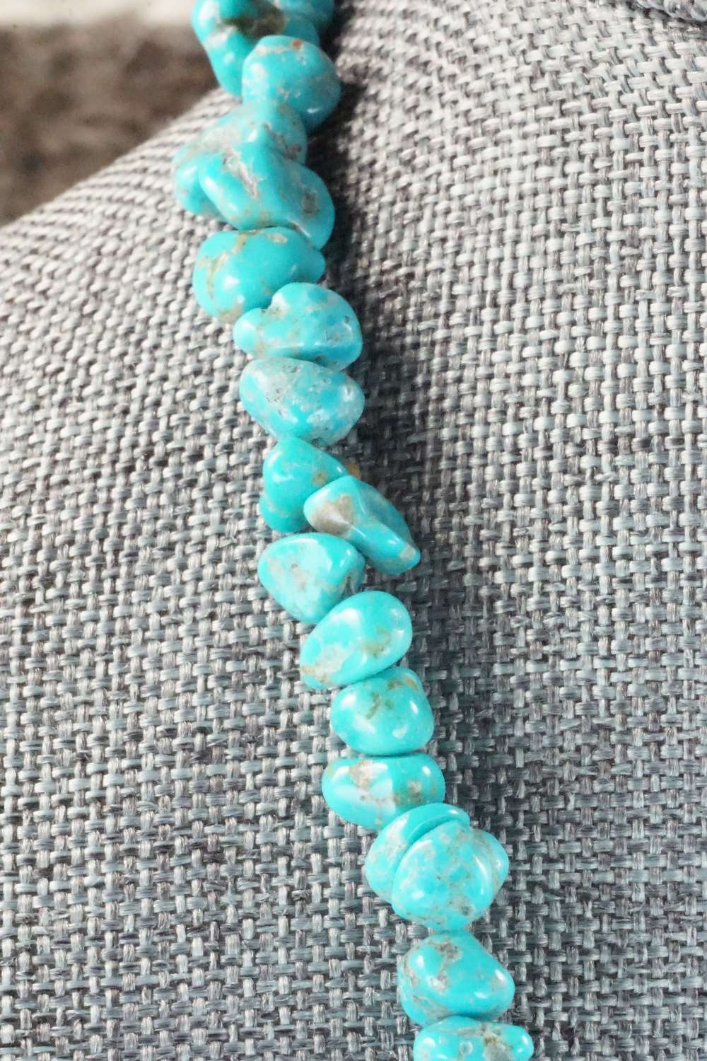 Turquoise & Sterling Silver Necklace - Louise Joe
