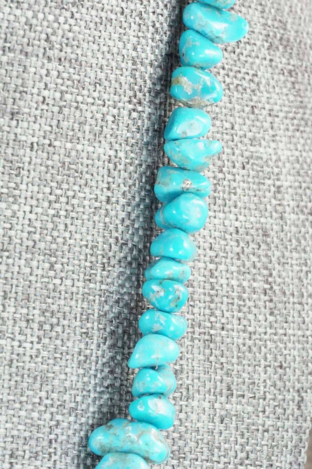 Turquoise & Sterling Silver Necklace - Louise Joe