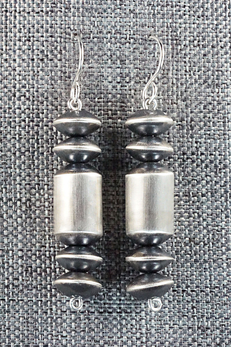 Sterling Silver Navajo Pearl Earrings - Tonisha Haley