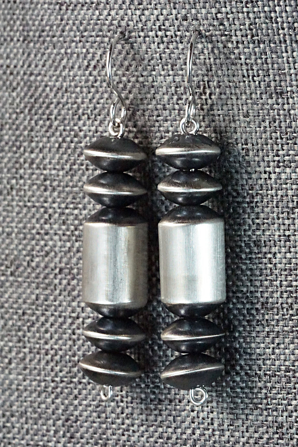 Sterling Silver Navajo Pearl Earrings - Tonisha Haley