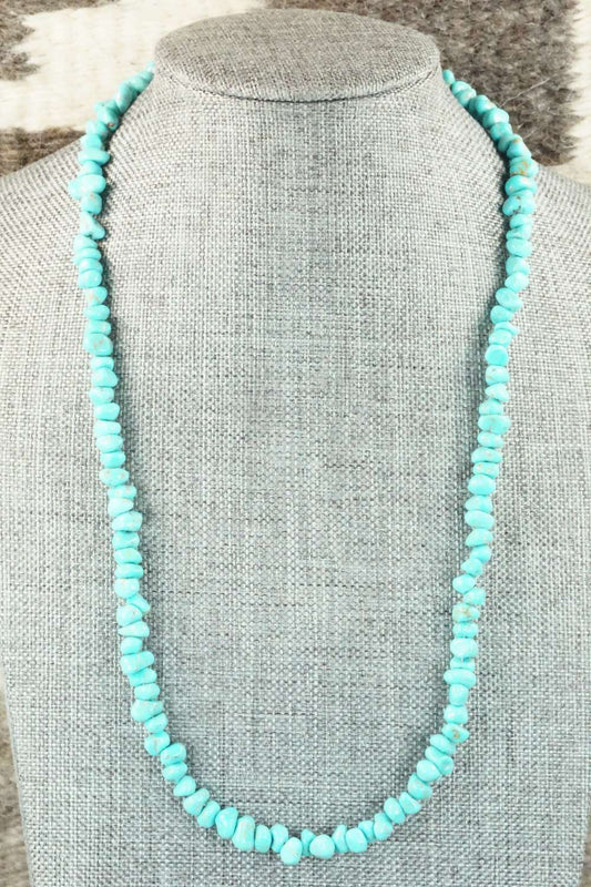 Turquoise & Sterling Silver Necklace - Louise Joe