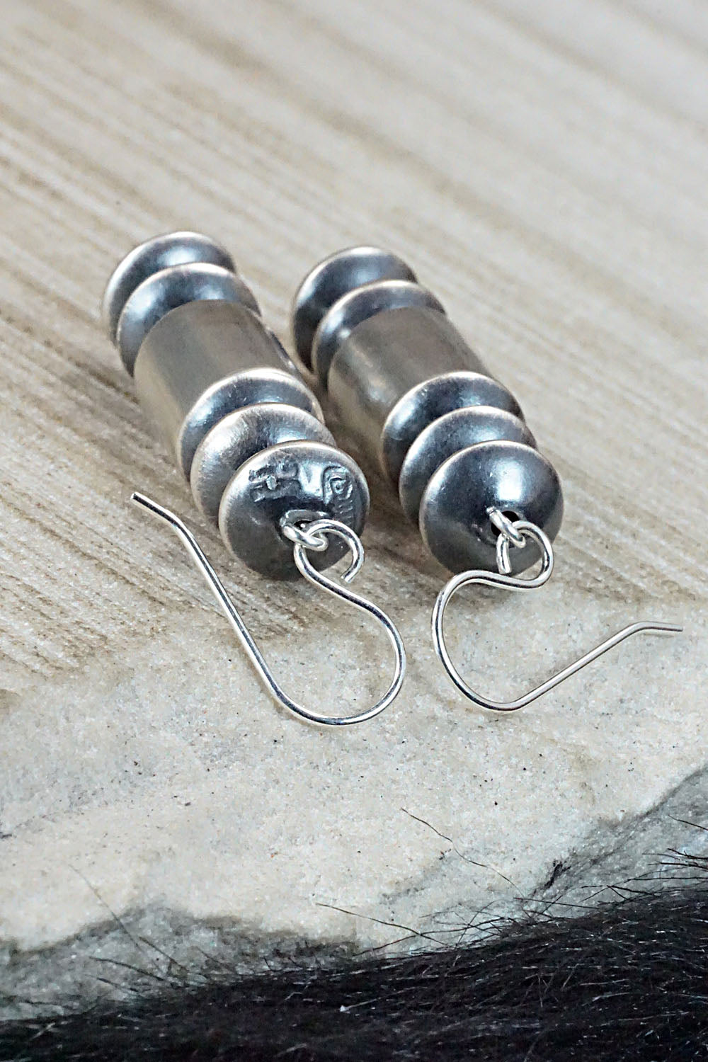 Sterling Silver Navajo Pearl Earrings - Tonisha Haley