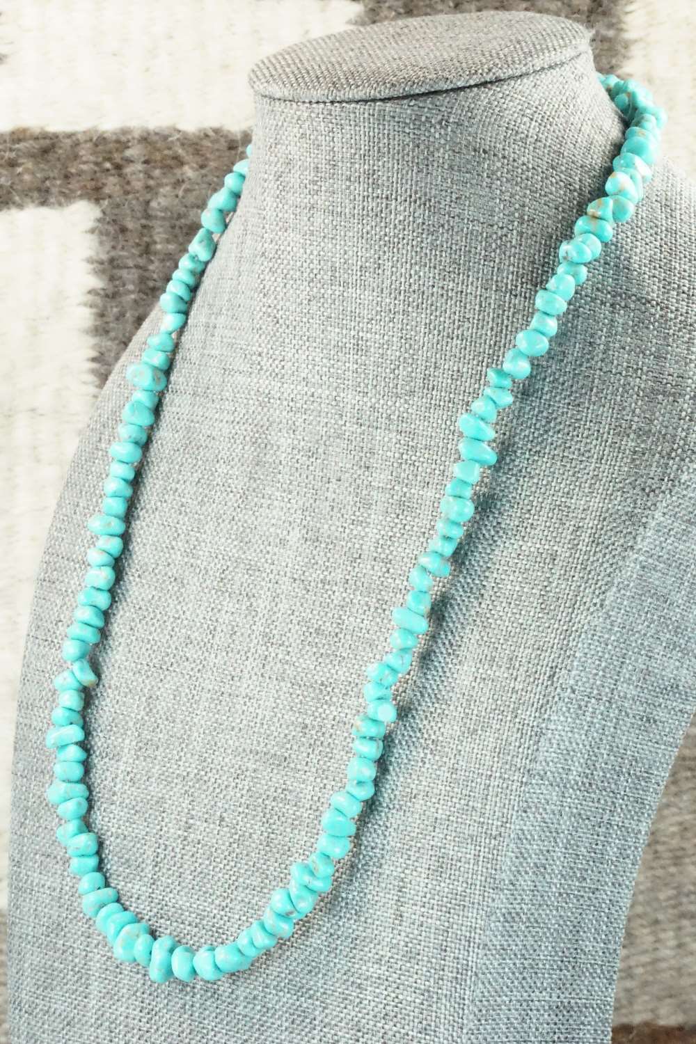 Turquoise & Sterling Silver Necklace - Louise Joe