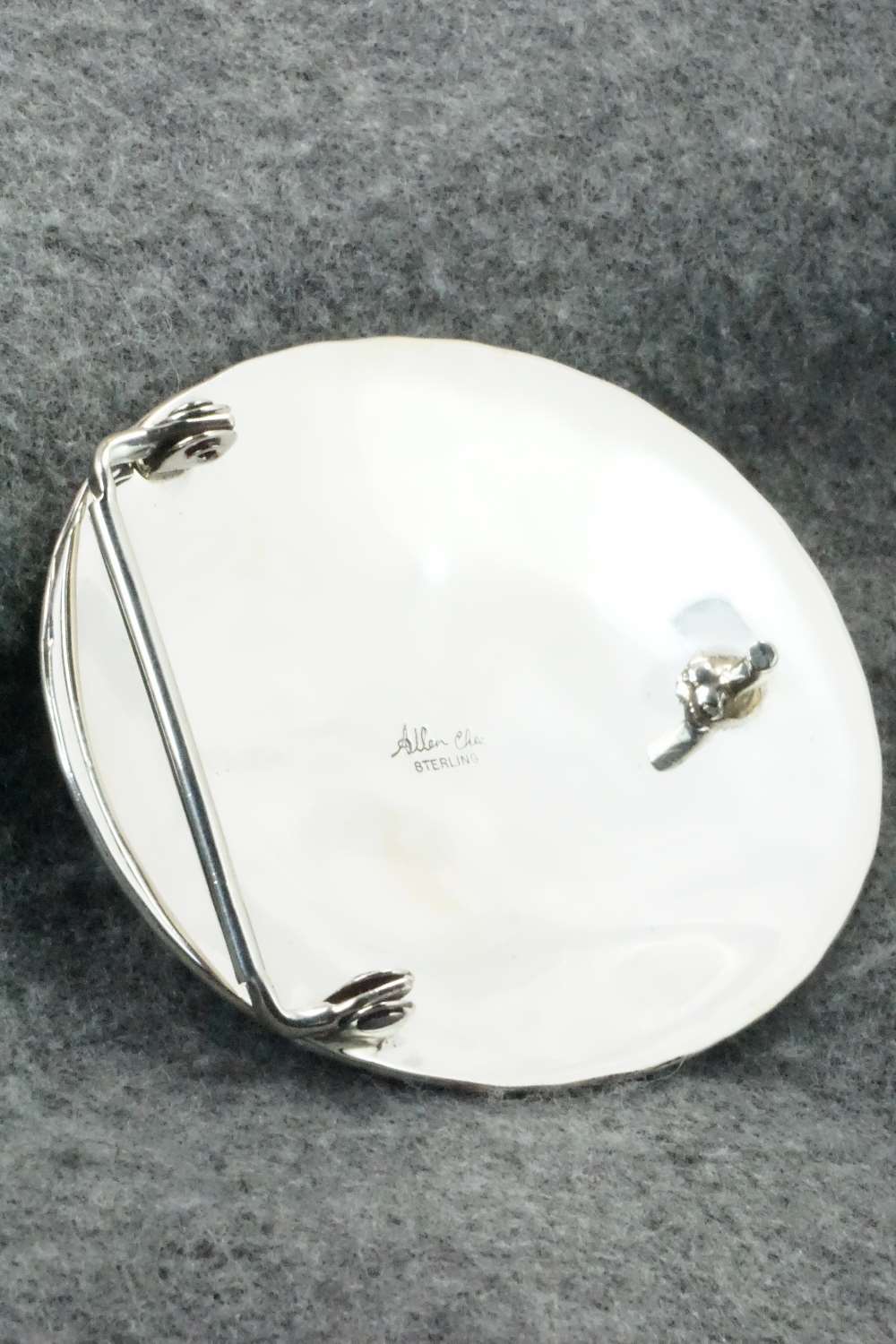 Turquoise & Sterling Silver Belt Buckle - Allen Chee