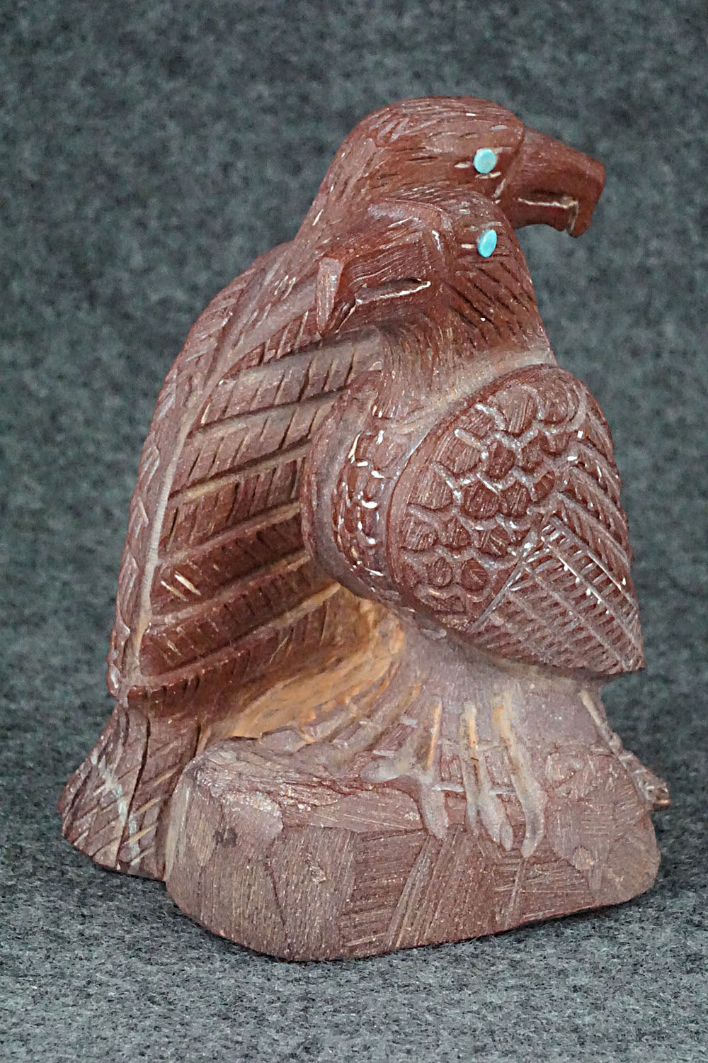 Eagles Zuni Fetish Carving - Carlton Kaamasee