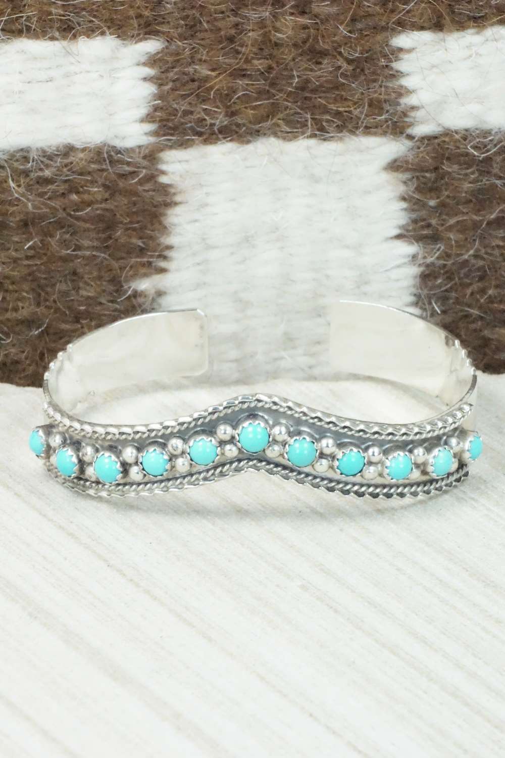 Turquoise & Sterling Silver Bracelet - Thomas Yazzie