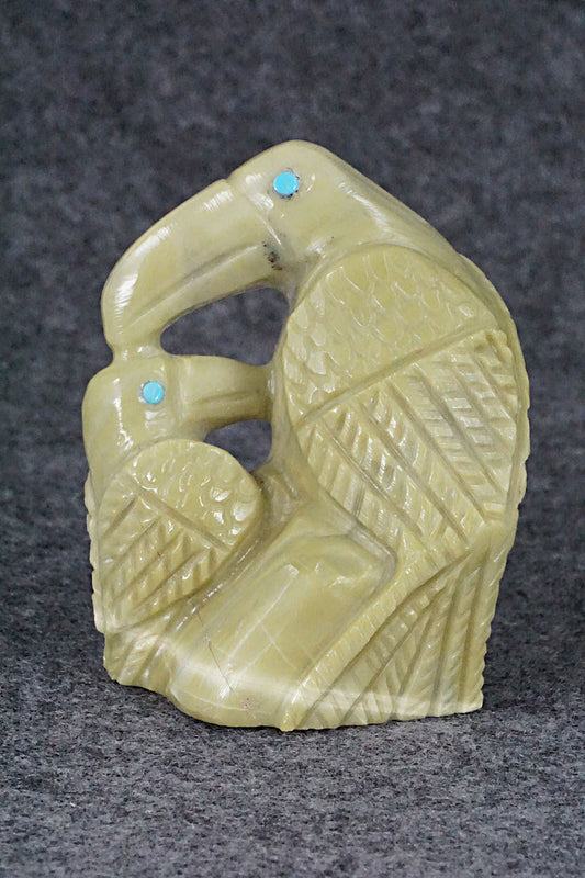 Eagles Zuni Fetish Carving - Carlton Kaamasee