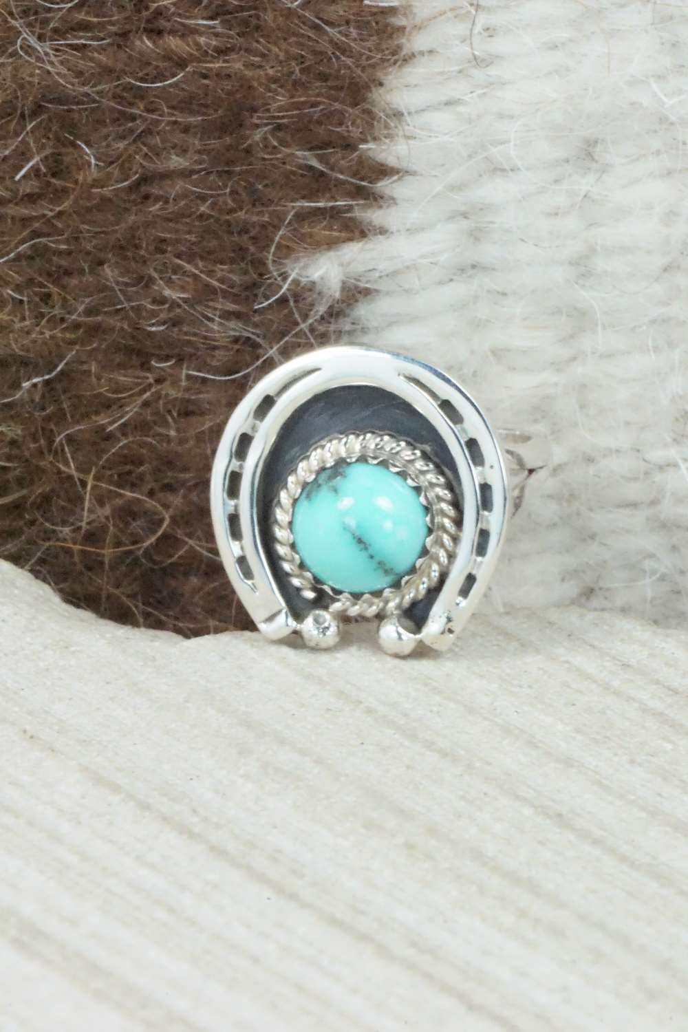 Turquoise & Sterling Silver Ring - Jimson Belin - Size 6