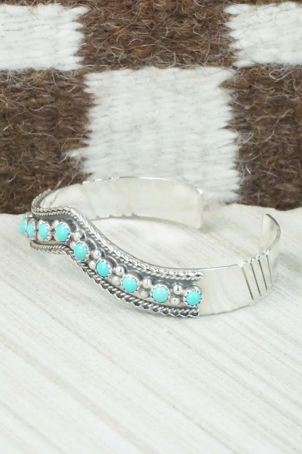Turquoise & Sterling Silver Bracelet - Thomas Yazzie