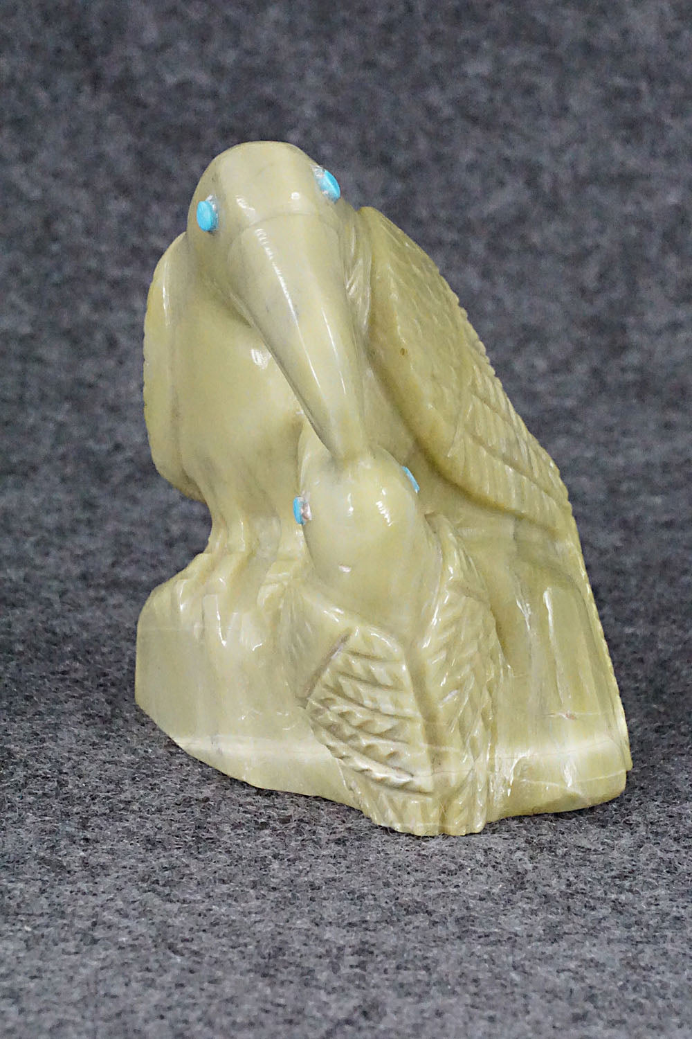 Eagles Zuni Fetish Carving - Carlton Kaamasee