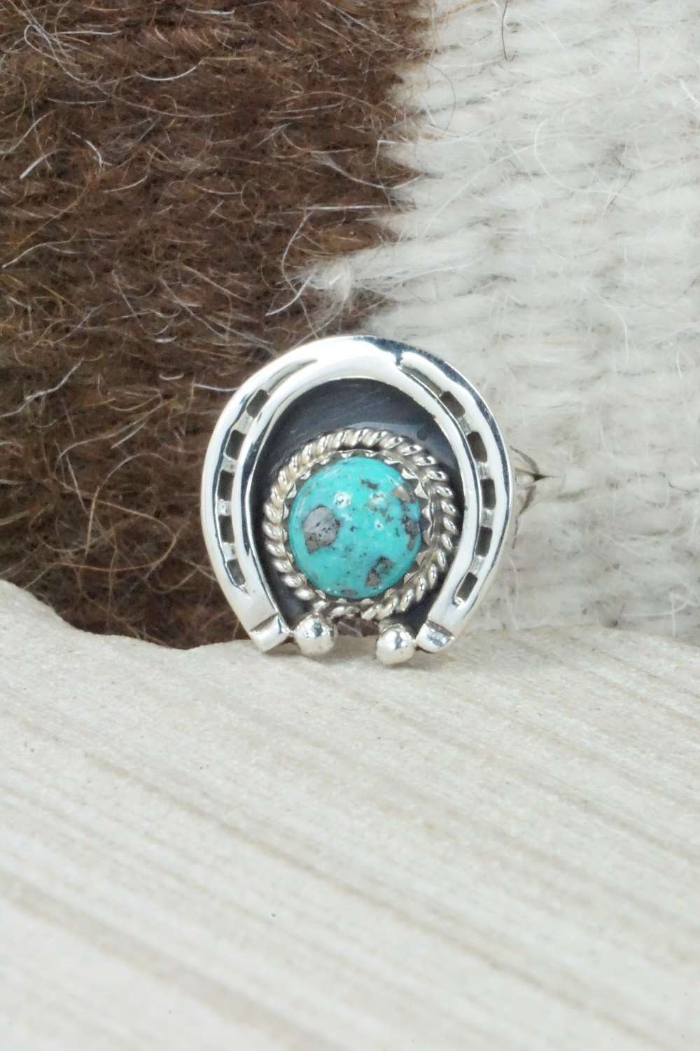 Turquoise & Sterling Silver Ring - Jimson Belin - Size 6.75