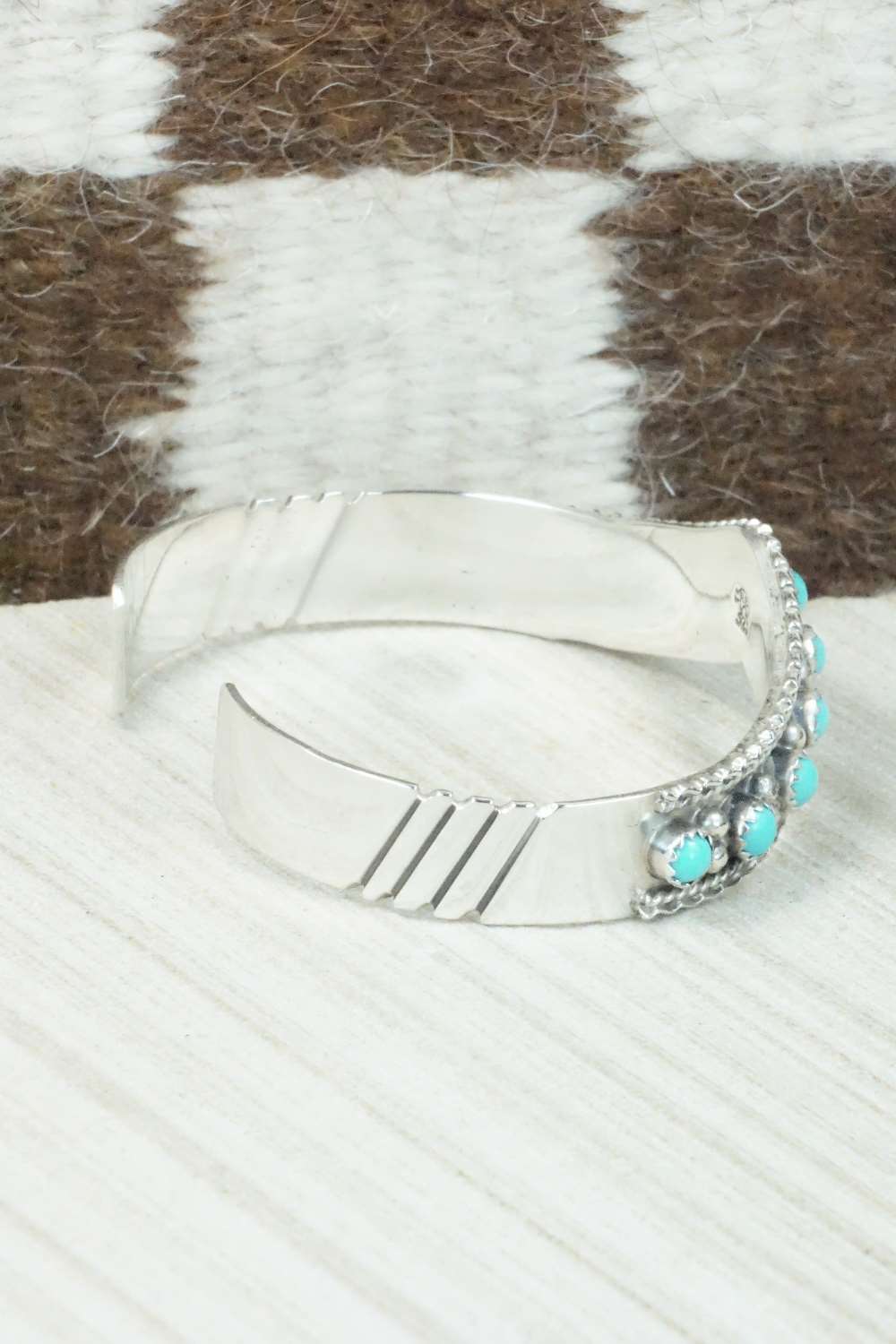 Turquoise & Sterling Silver Bracelet - Thomas Yazzie