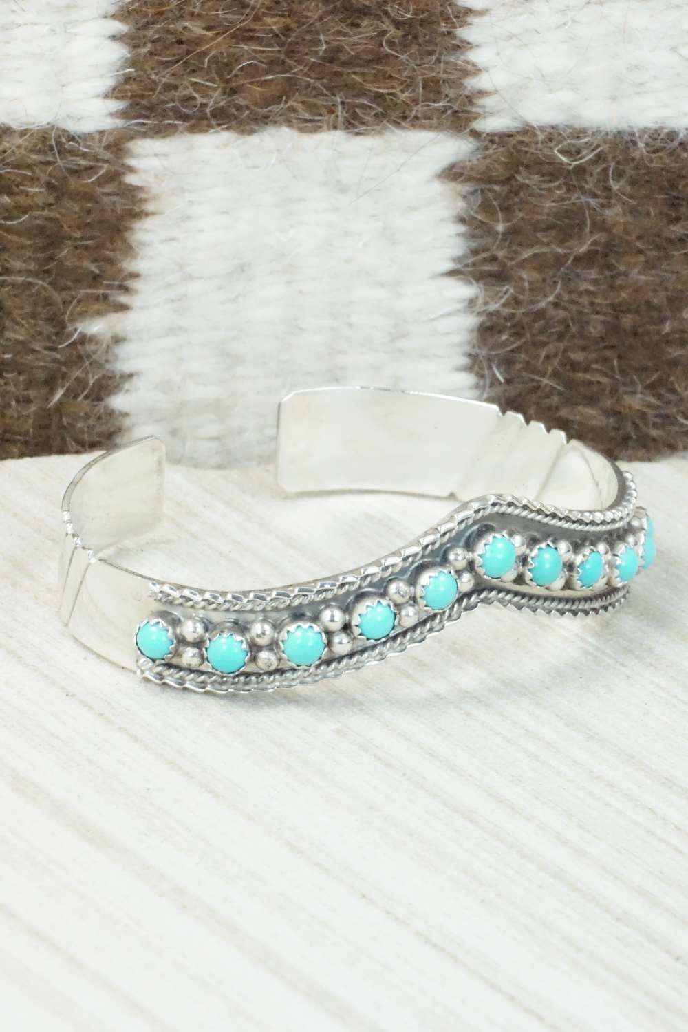 Turquoise & Sterling Silver Bracelet - Thomas Yazzie