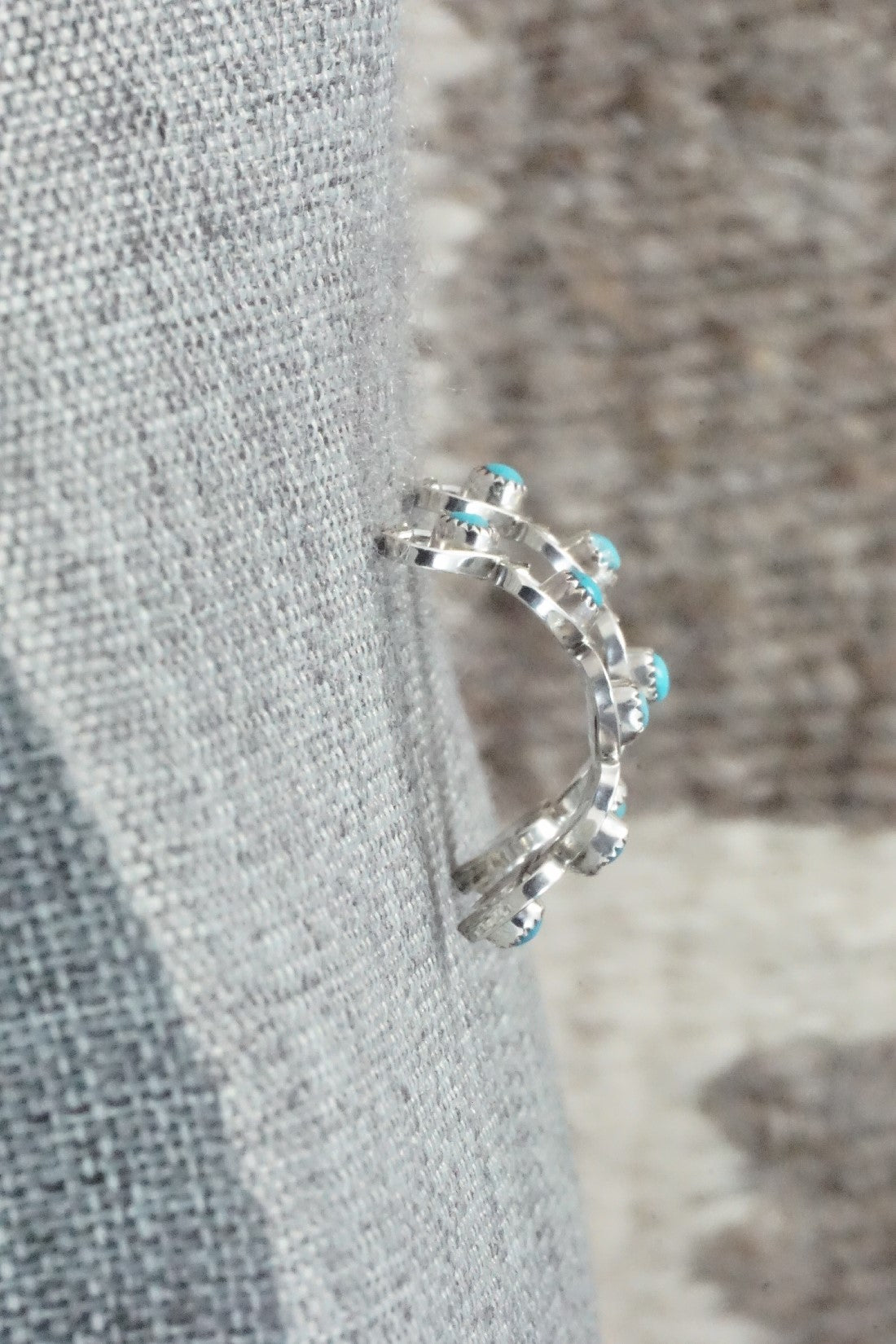 Turquoise & Sterling Silver Earrings - Hazel Pablito