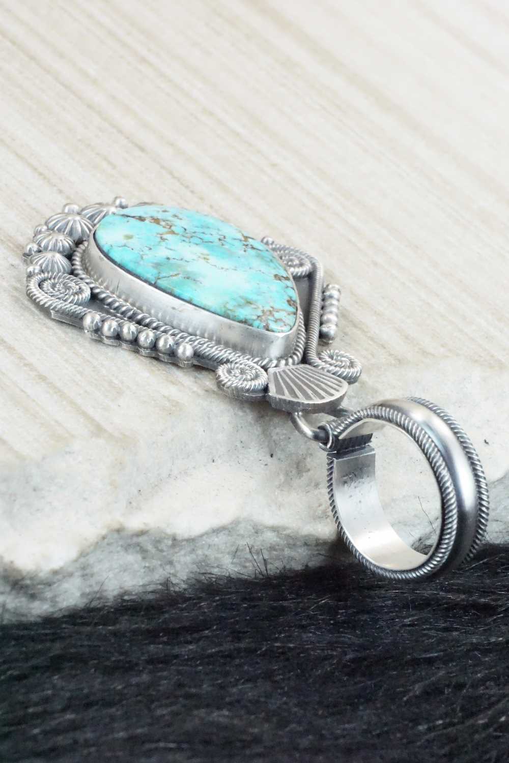 Turquoise & Sterling Silver Pendant - Michael Calladitto