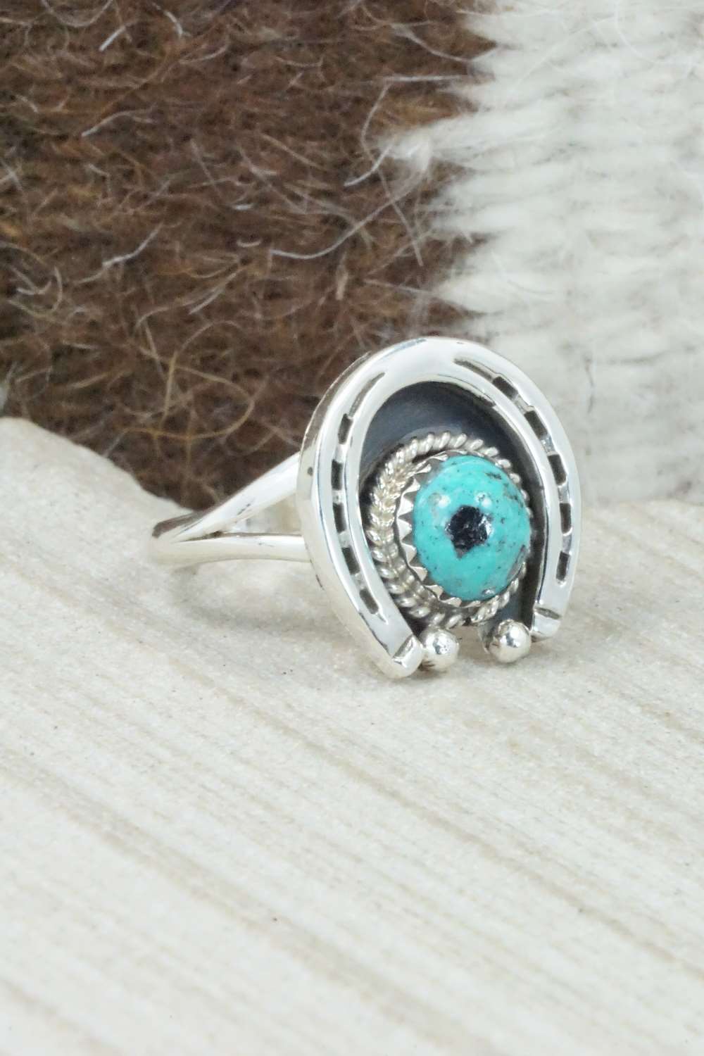 Turquoise & Sterling Silver Ring - Jimson Belin - Size 6.75