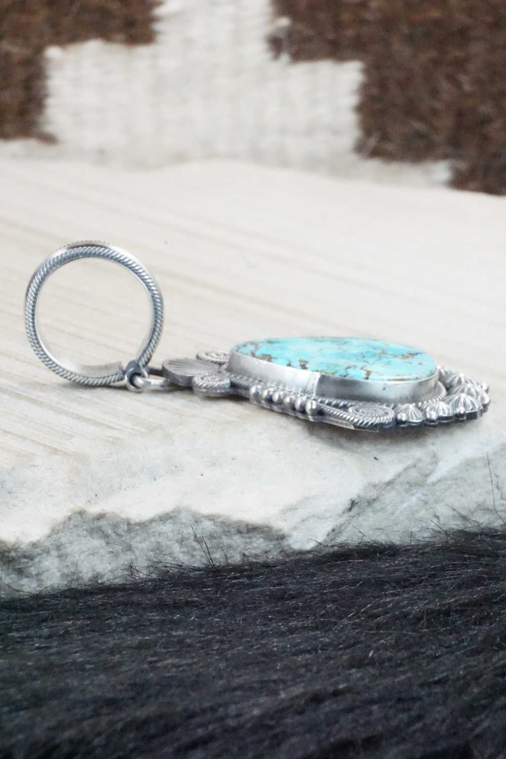 Turquoise & Sterling Silver Pendant - Michael Calladitto