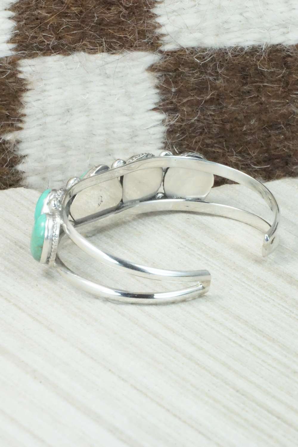 Turquoise and Sterling Silver Bracelet - Tom Lewis