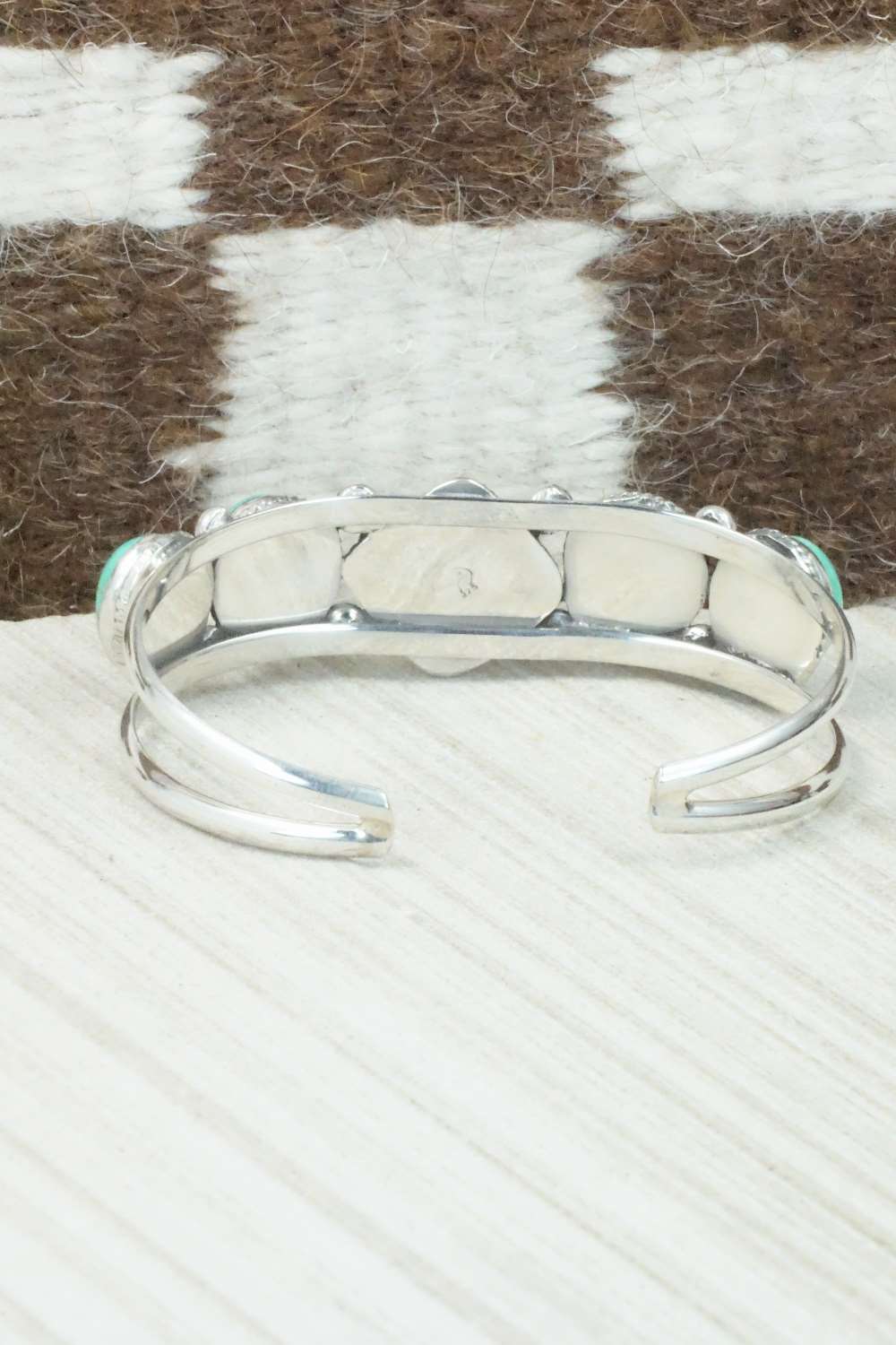 Turquoise and Sterling Silver Bracelet - Tom Lewis