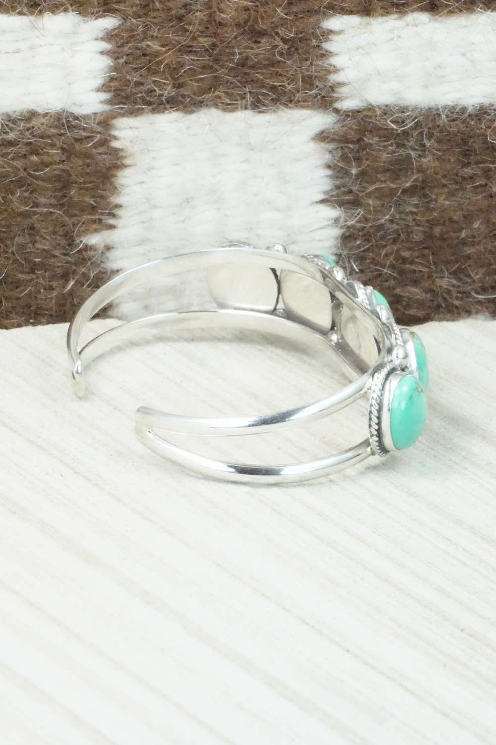 Turquoise and Sterling Silver Bracelet - Tom Lewis