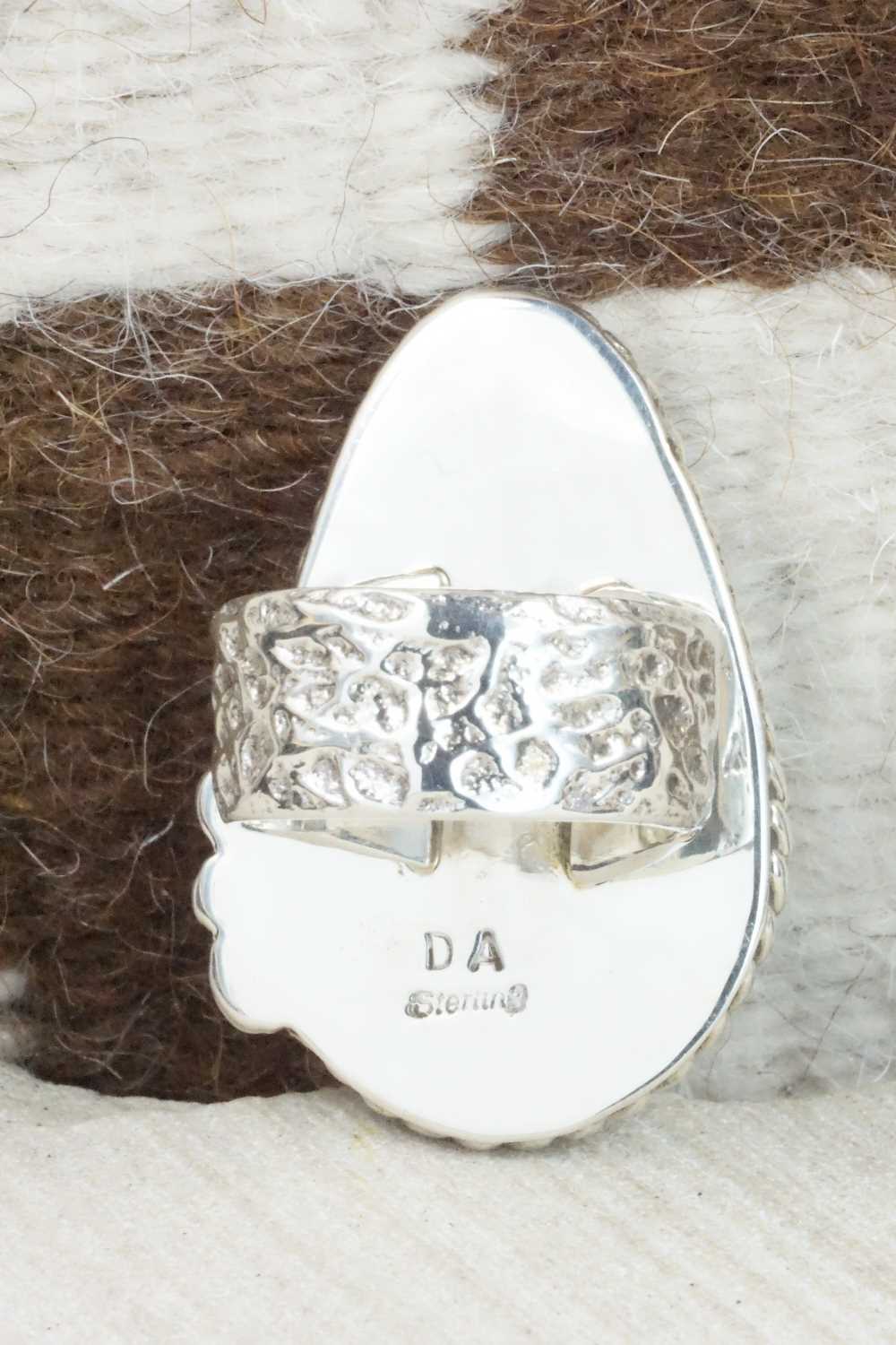 Turquoise & Sterling Silver Ring - Delbert Arviso - Size 10.75
