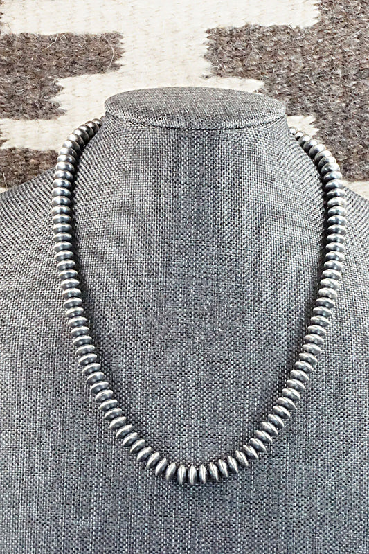 Sterling Silver Navajo Pearl Necklace - Jan Mariano