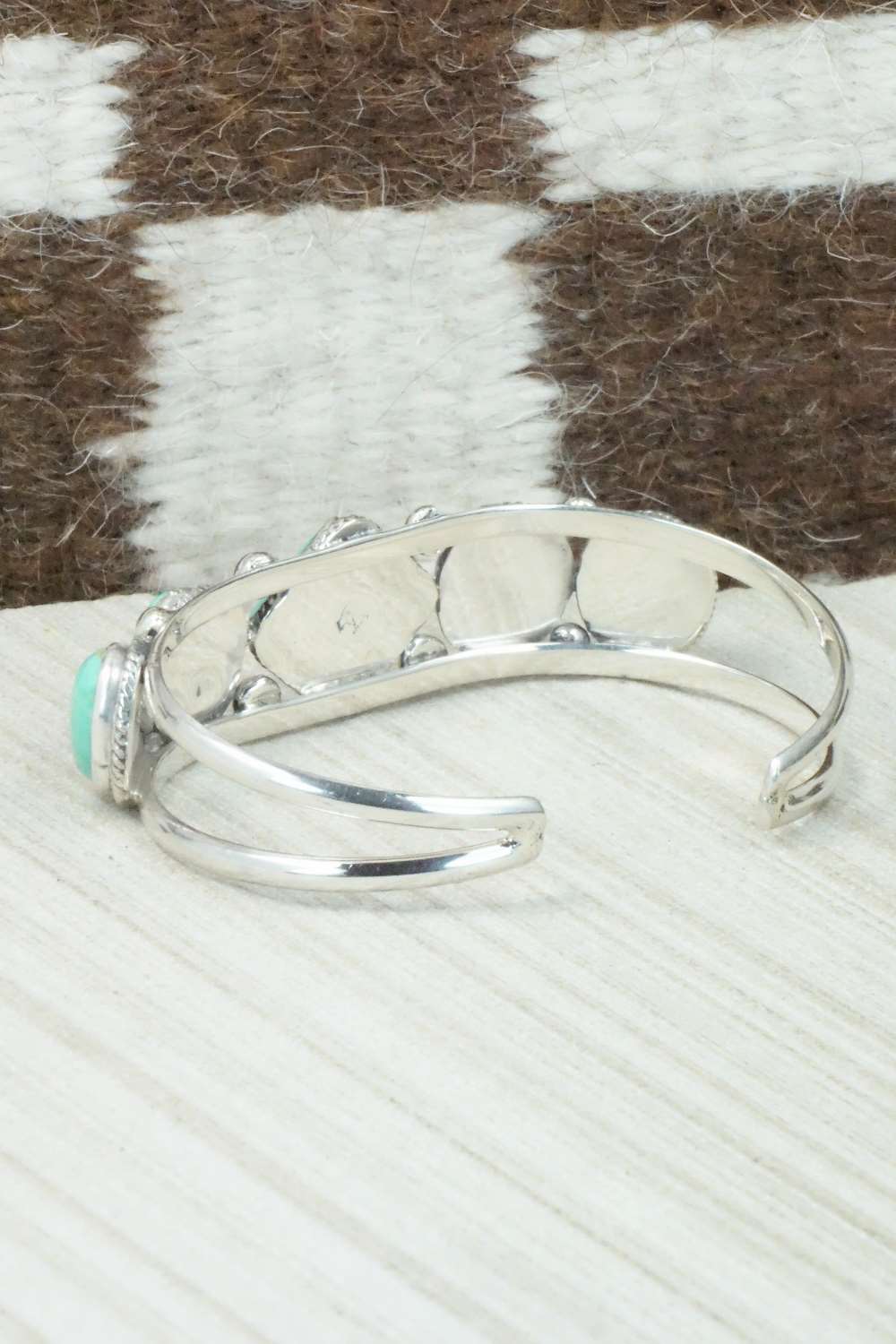 Turquoise and Sterling Silver Bracelet - Tom Lewis