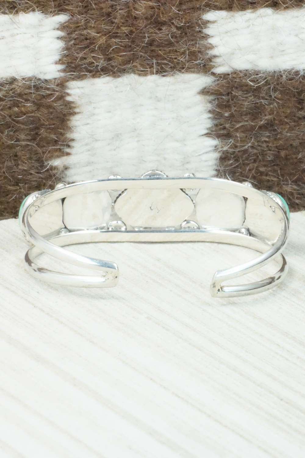Turquoise and Sterling Silver Bracelet - Tom Lewis