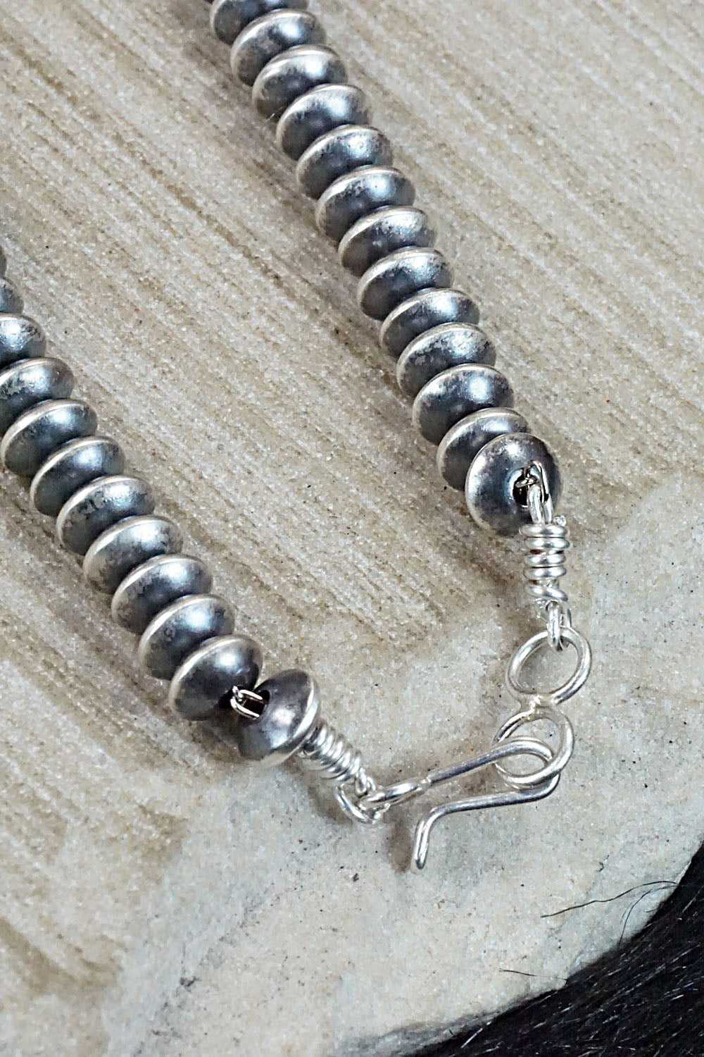 Sterling Silver Navajo Pearl Necklace - Jan Mariano