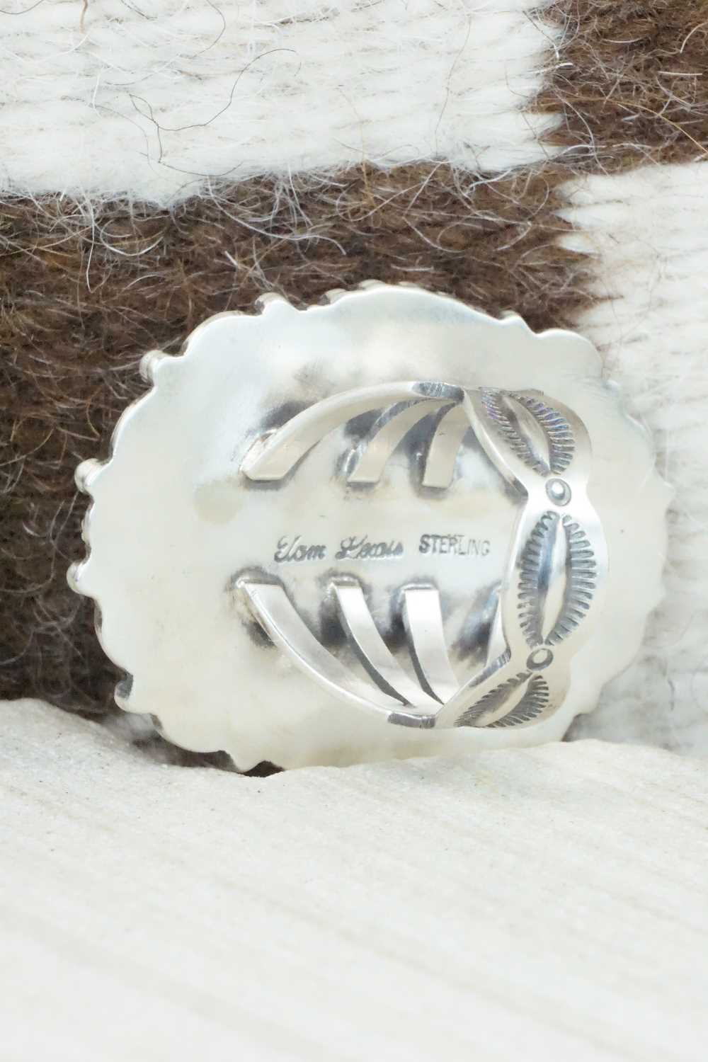 Turquoise & Sterling Silver Ring - Tom Lewis - Size 9.75