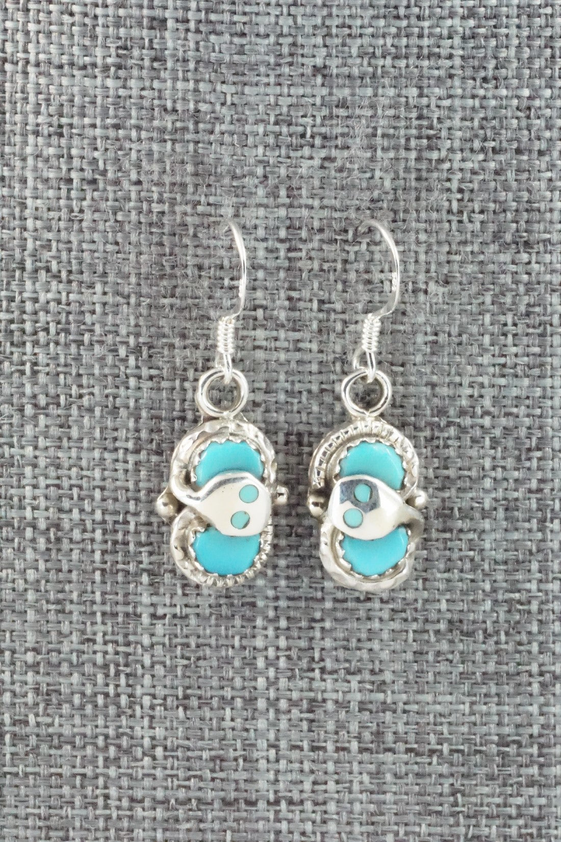 Turquoise & Sterling Silver Earrings - Joy Calavaza