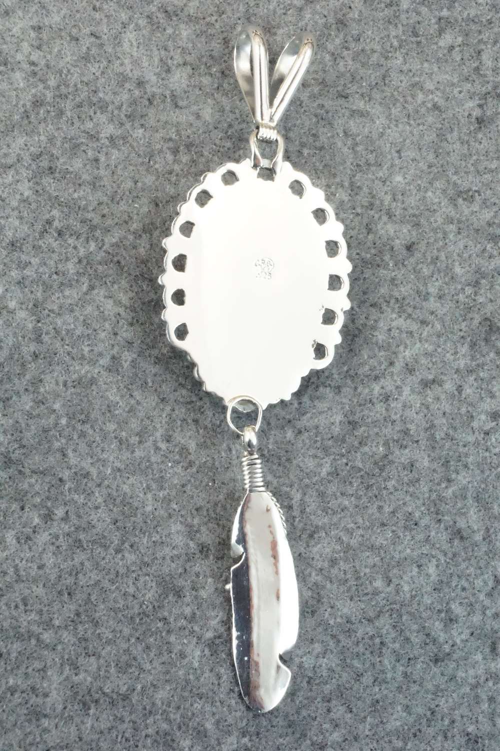 Turquoise and Sterling Silver Pendant - Daniel Benally