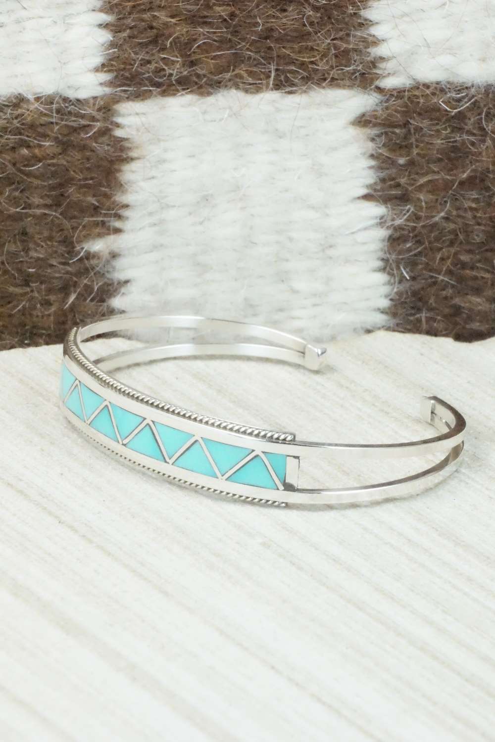 Turquoise & Sterling Silver Bracelet - Claudine Haloo