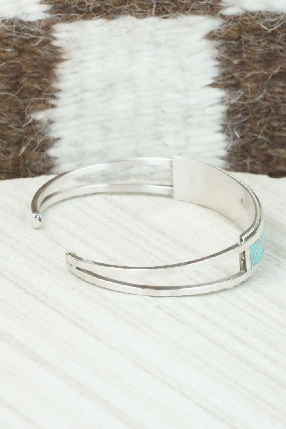 Turquoise & Sterling Silver Bracelet - Claudine Haloo